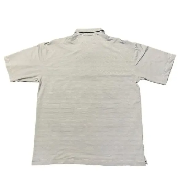 Nike Golf Blue Gray Striped Polo Sz XL - Picture 8 of 8